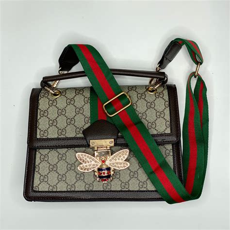 gucci bee strap bag|Gucci shoulder bag beige.